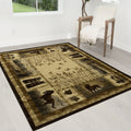 Multicolor Geometric Cabin Area Rug G91196