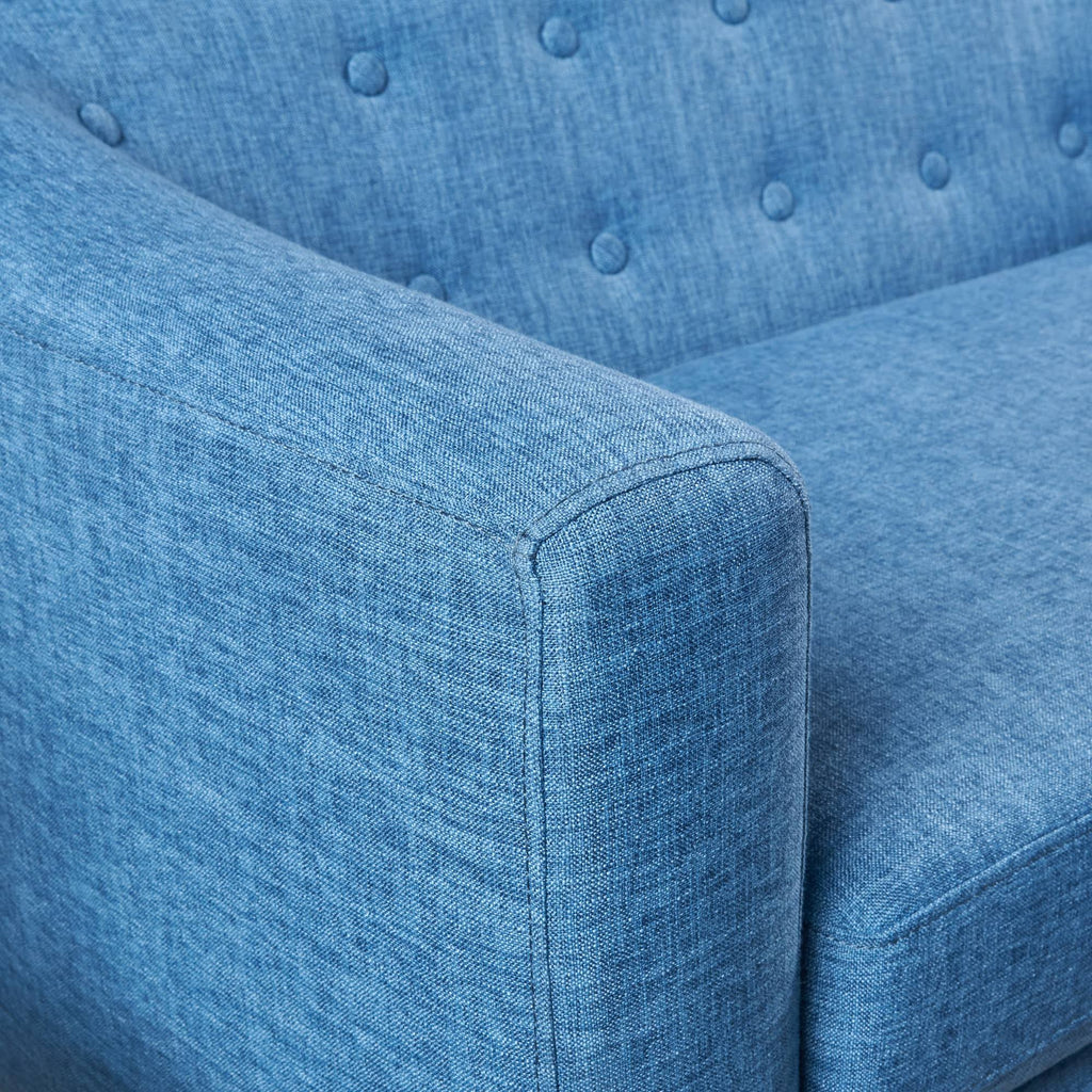 Muted Blue Mid-Century Loveseat K22232