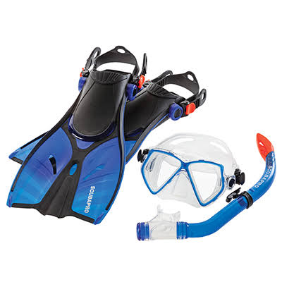 Yellow S/M Mini Vu Combo with Fins S22728
