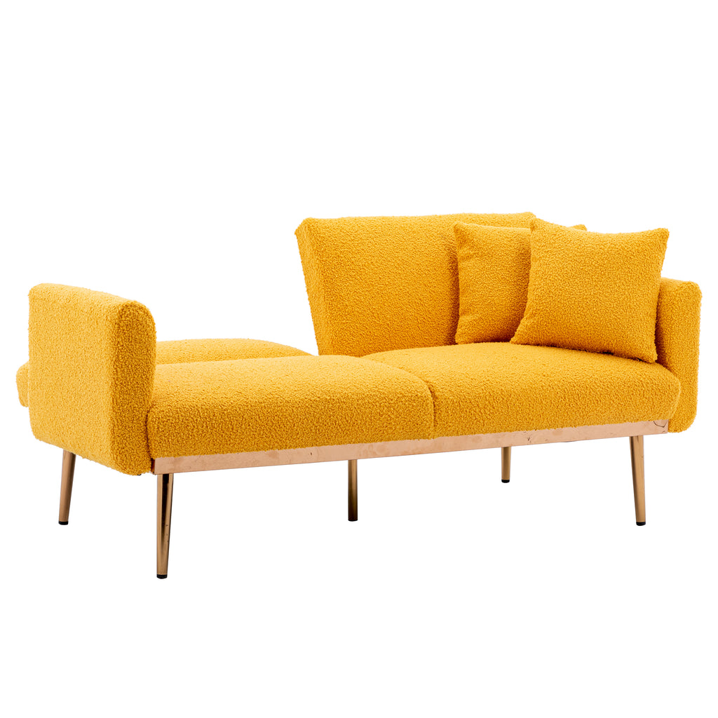 Velvet Sofa with Metal Feet T246