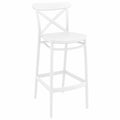 White Cross Bar Stool, Set of 2 A662