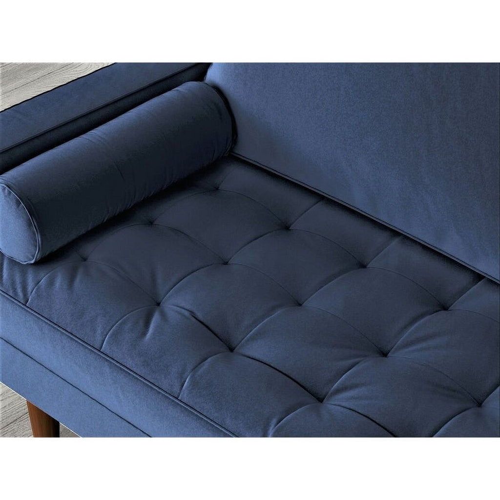 Prussian blue Velvet Sofa I953