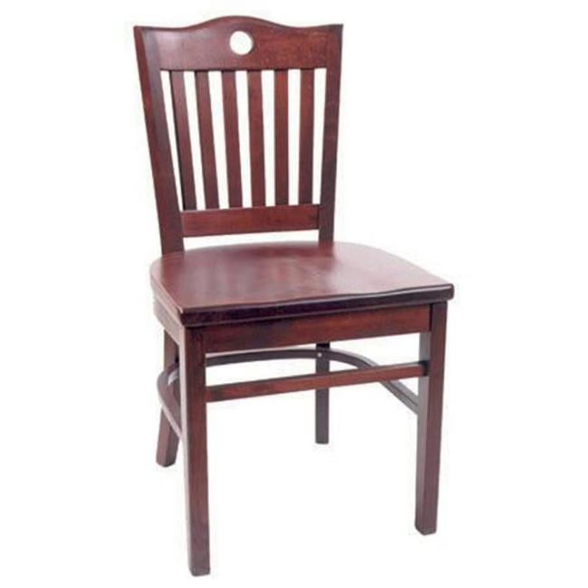 Tan Upholstered Seat Port Chair Cherry Frame C150
