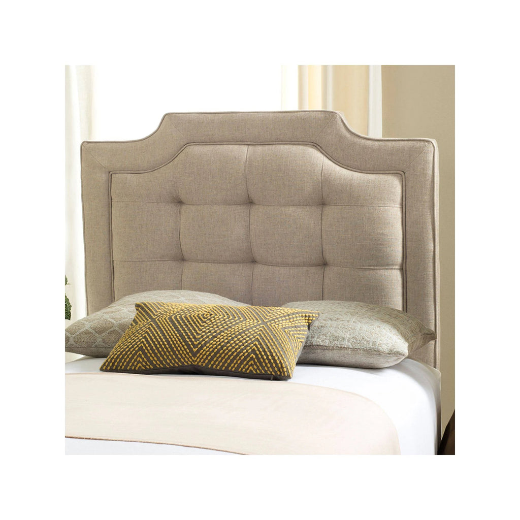 Hemp Tufted Linen Full Headboard C397899