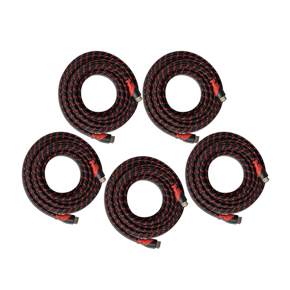 25 Ft High Speed HDMI Cable with Ethernet 5 Pack A85502