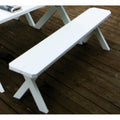 Yellow Pine Crossleg Backless Bench U3946