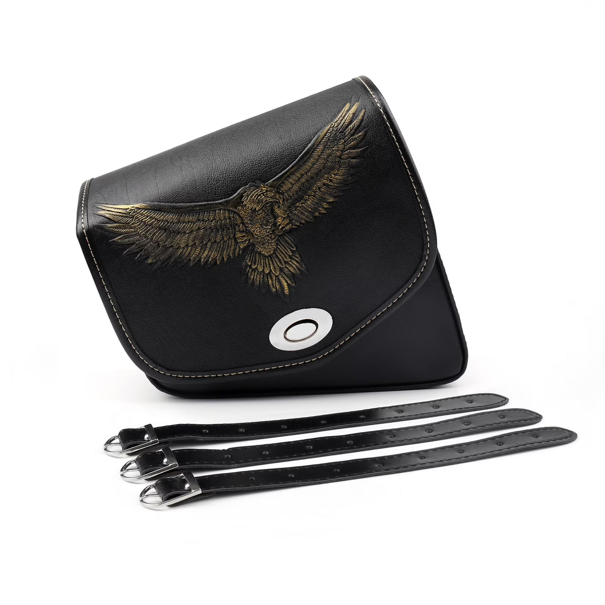 Leather Left Side Saddlebag For Sportster XL 883 XL 1200 K50033