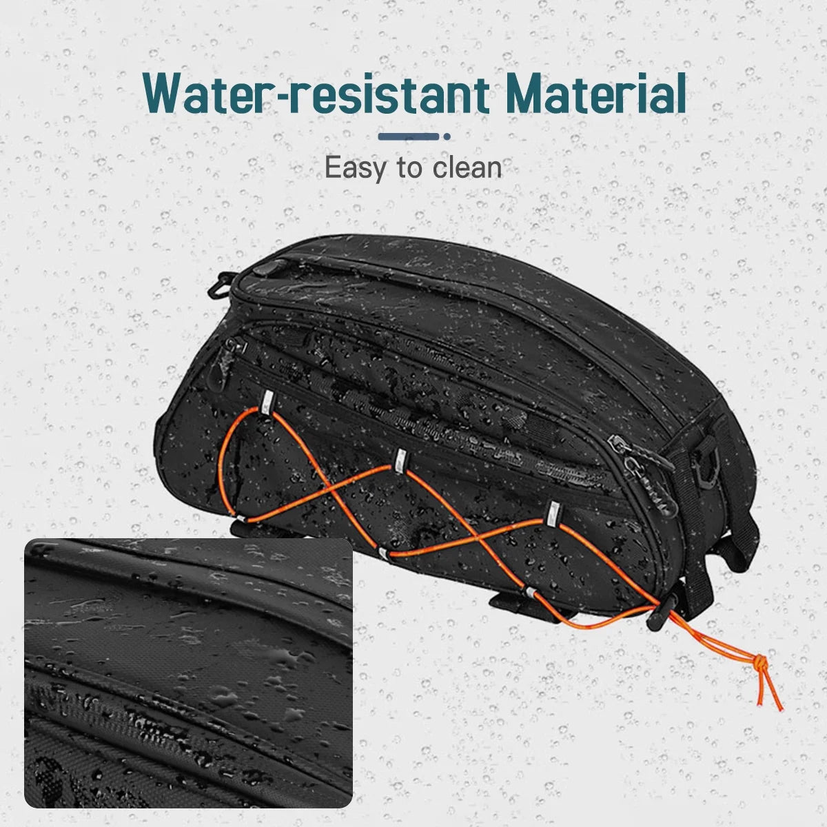 Waterproof Rear Seat Bike Trunk Bag with 2 Side Hanging Bags E727
