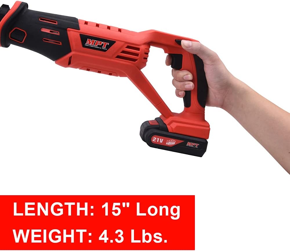 21V Cordless Reciprocating Saw with Battery and Charger Q7997