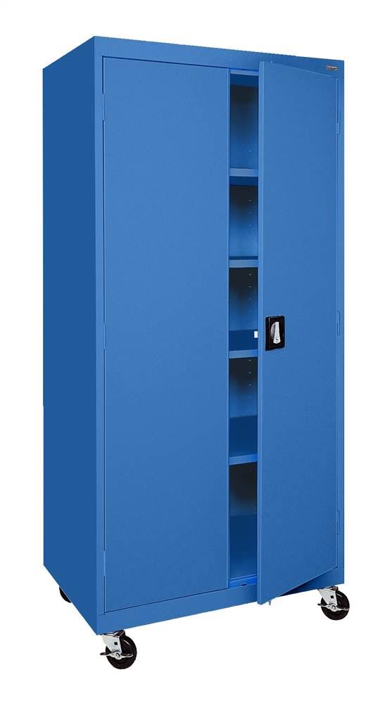 Blue Mobile Storage Cabinet X859
