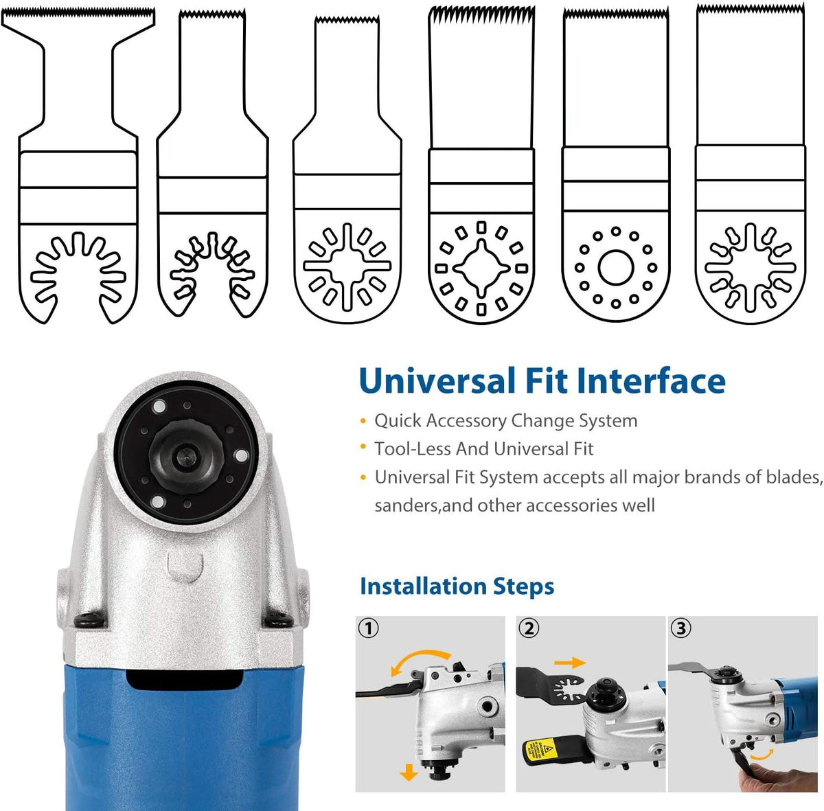 Oscillating Multi Tool with 35 Pc Accessories, Pack of 2 I57910