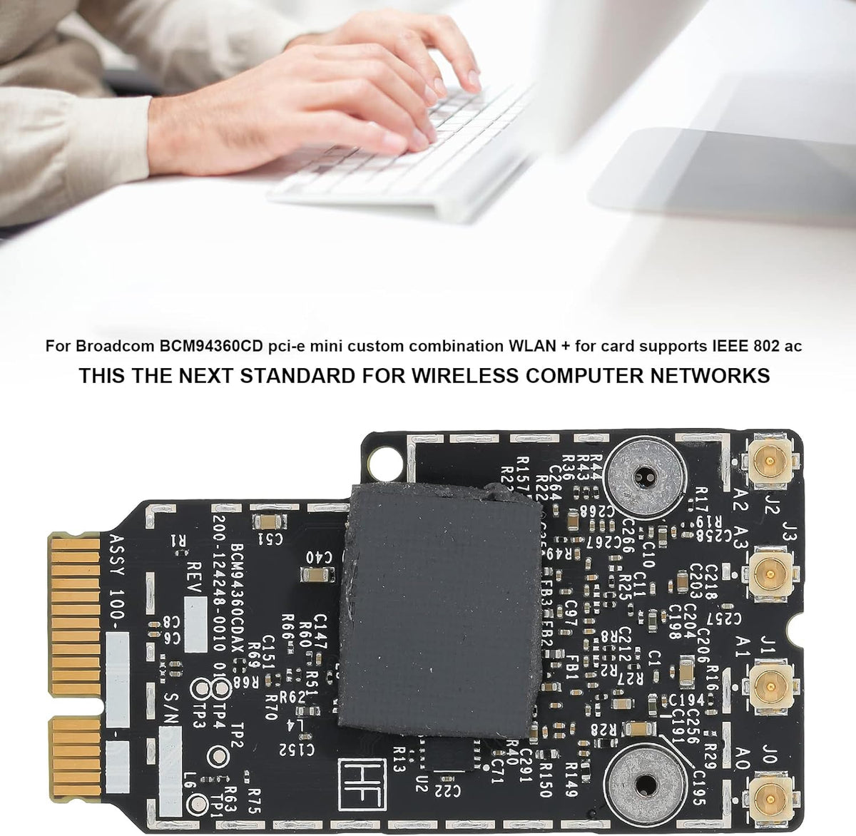 Wireless Network Card Bluetooth4.0 PCIE Mini WLAN Card X606