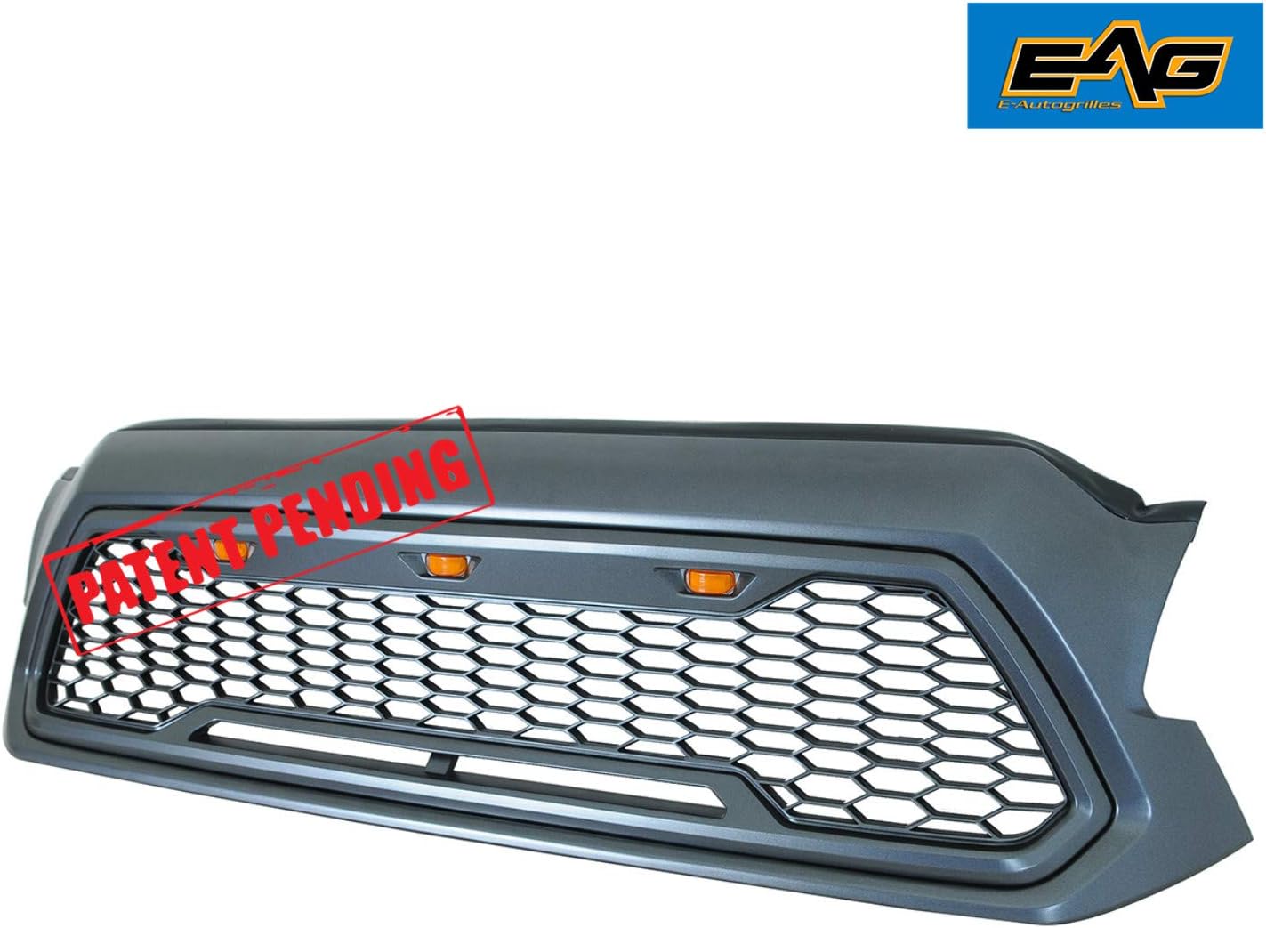 Charcoal Gray ABS Front Grille with Amber LED Lights K318806