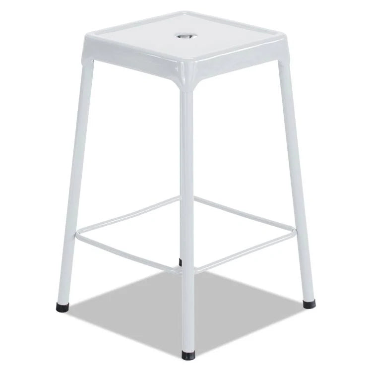 Black Powder-Coated Steel Bar Stool A83300