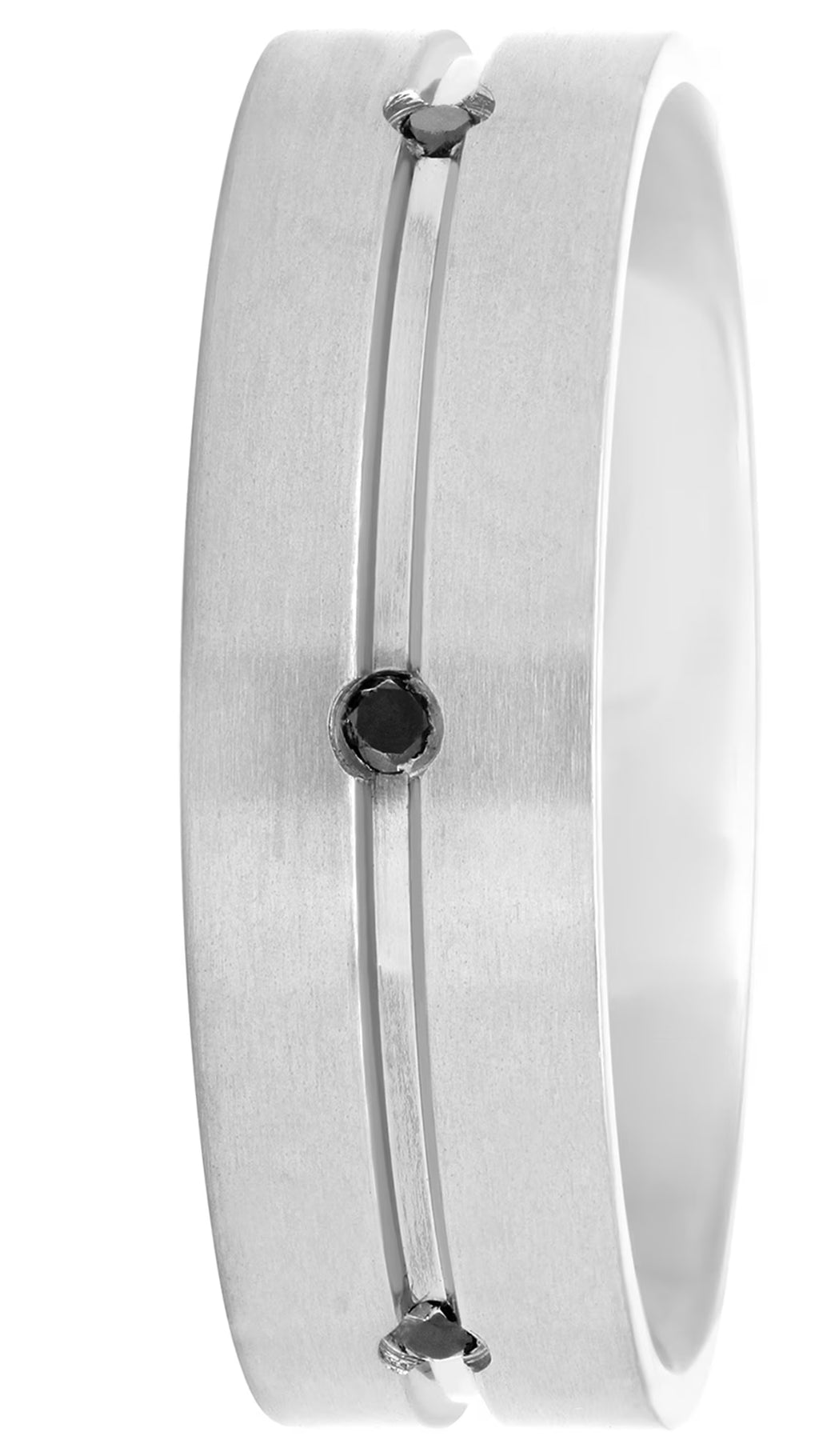 Titanium Black Diamond 7mm Wedding Band W913534