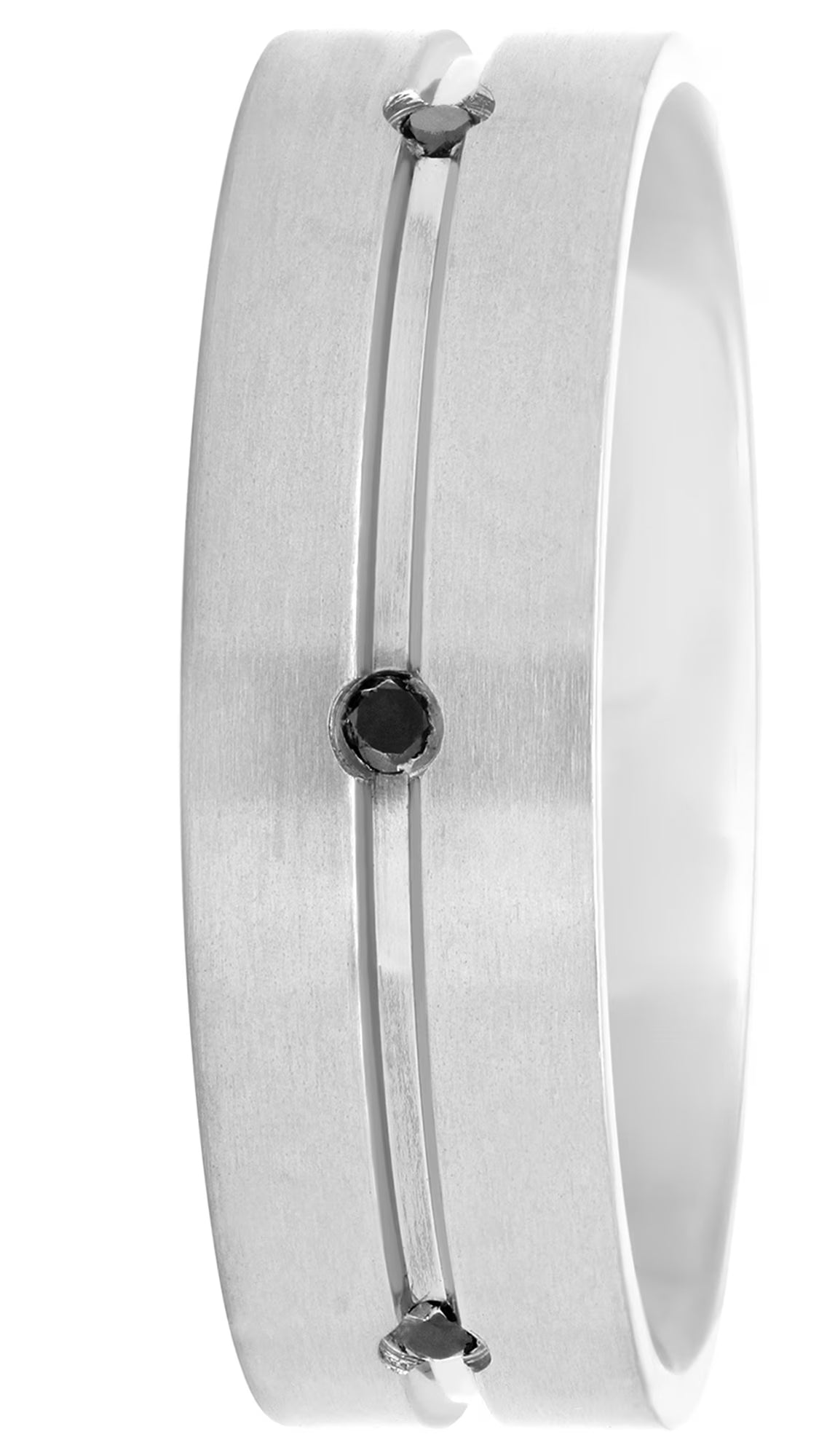 Titanium Black Diamond 7mm Wedding Band W913534