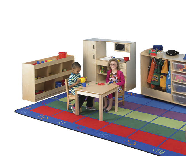 Square Laminate Top Wood Table L65237