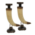 Beige Resin Candle Holders Q753