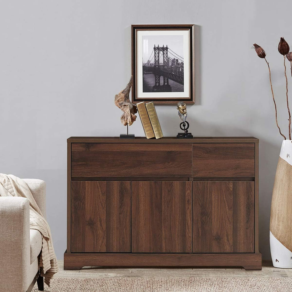 Walnut Buffet Sideboard with 2 Drawers and 2 Cabinets Z15133