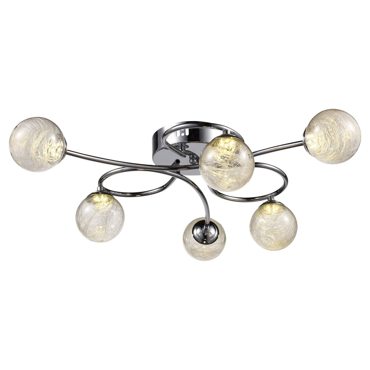Polished Chrome LED Flush Mount F353119