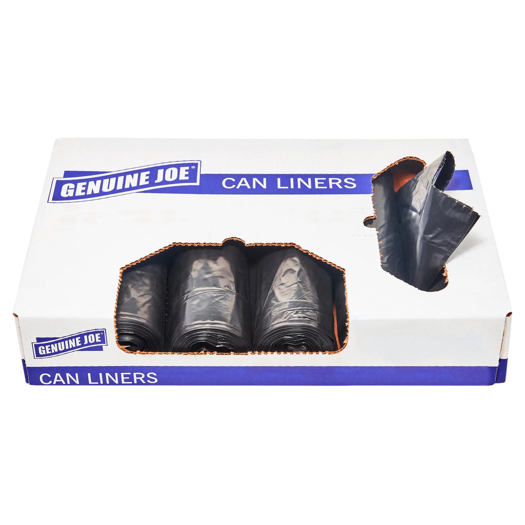 Black 60 Gallon Trash Can Liners, 50 per Box L76686