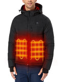 Heated Jacket with 90% Down Insulation, Black, L X27974