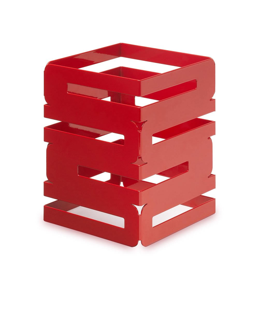8in Square Steel Riser Red Gloss I875