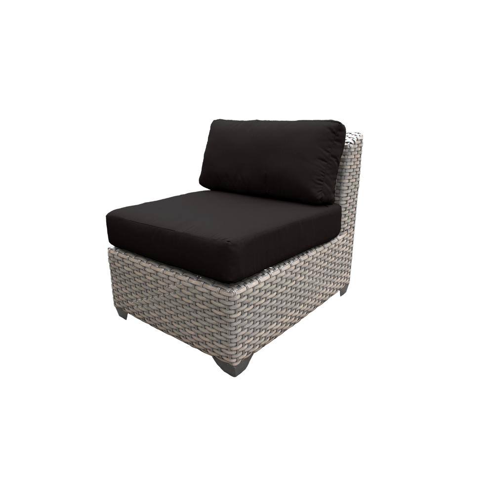 Black Armless Sofa I4391