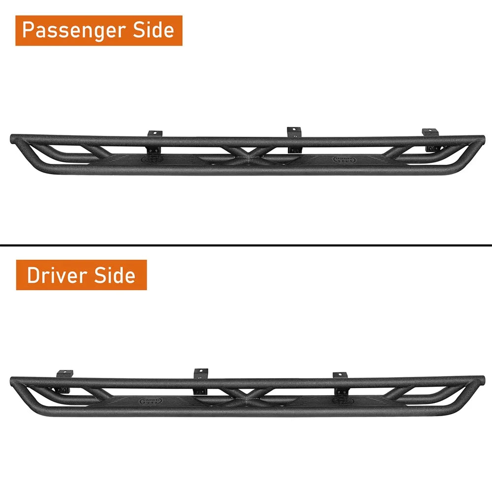 Pair Side Steps Running Board Nerf Bar Black F3729
