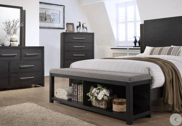 Charcoal Grey Lift Top Chest Q250642