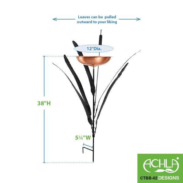 Double Cattail Birdbath B794946