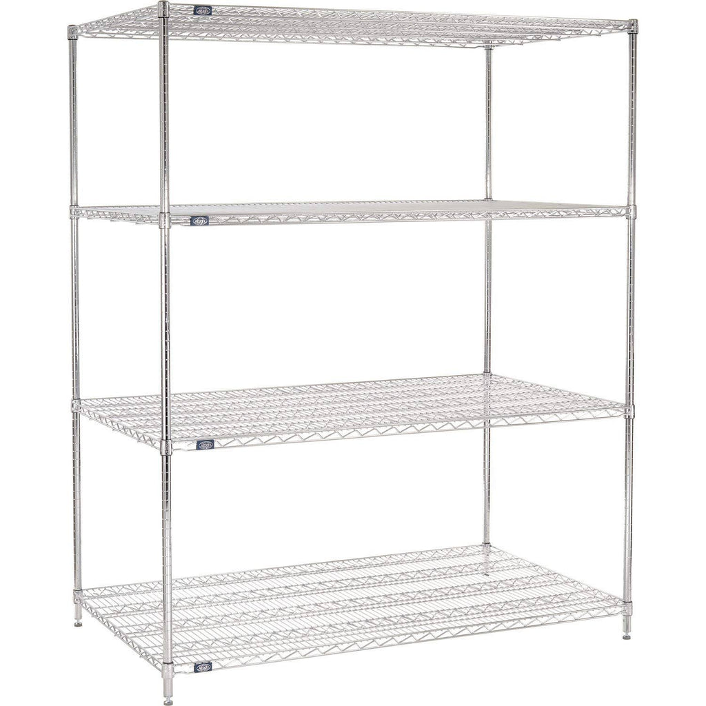 Chrome Wire Shelving Starter 72x22W x 36x22D x 86x22H U41229
