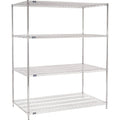 Chrome Wire Shelving Starter 72x22W x 36x22D x 86x22H U41229