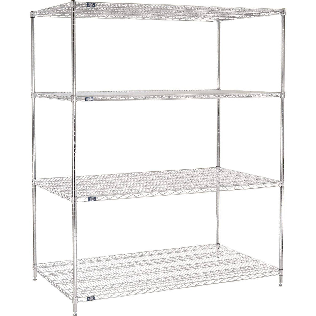 Chrome Wire Shelving Starter 72x22W x 36x22D x 86x22H U41229