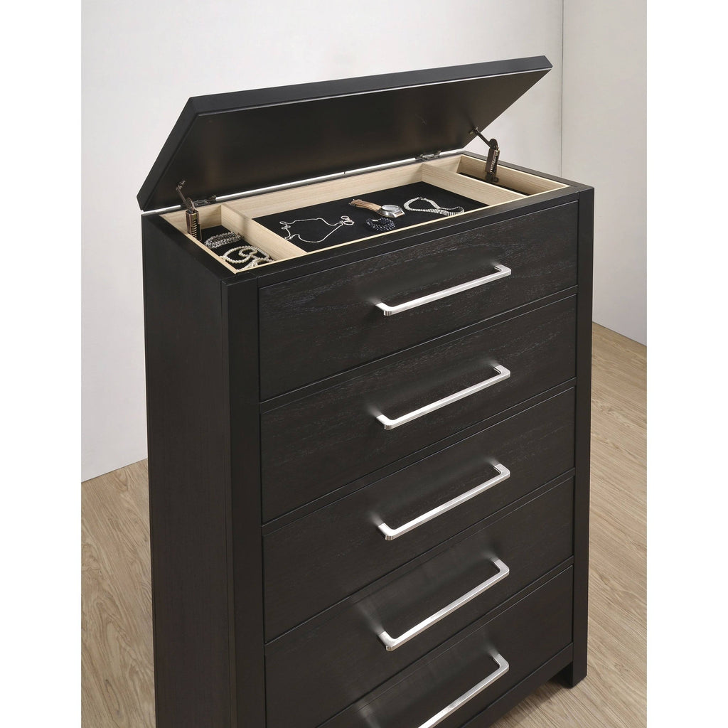 Charcoal Grey Lift Top Chest Q250642