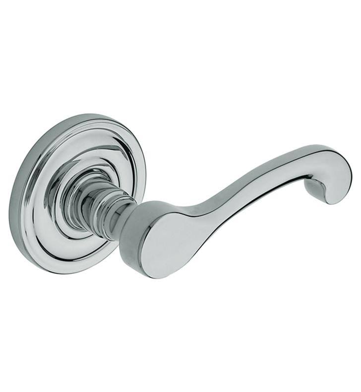 Satin Brass Black Levers Without Rosettes W846