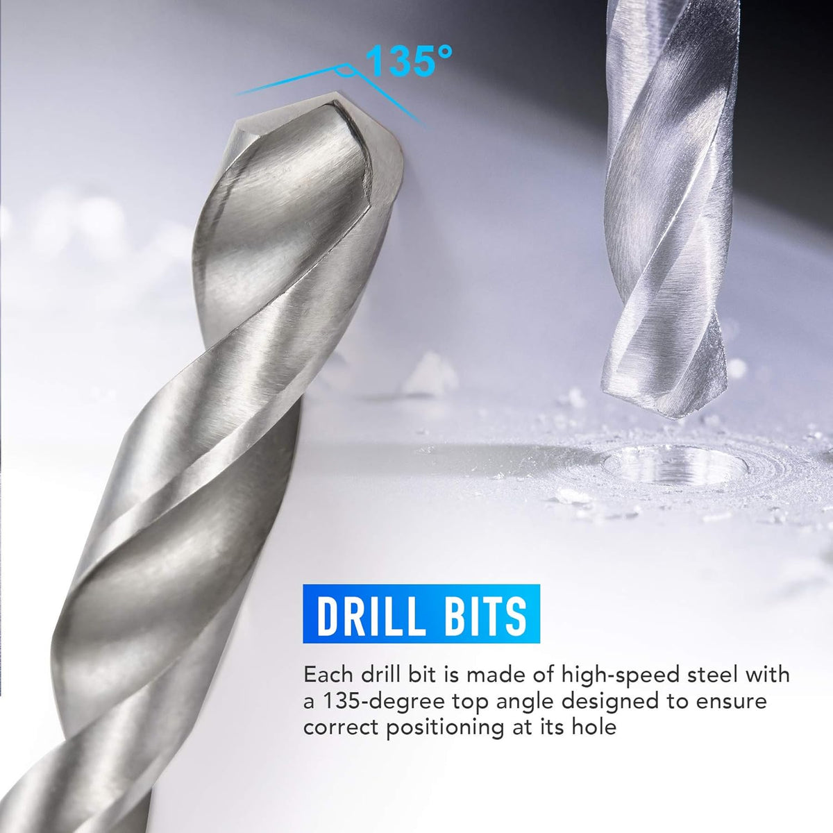 131PC SAE Thread Repair Kit, HSS Drill Helicoil Kit Standard Q5298