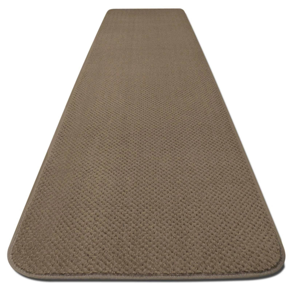 Camel Tan Skid-Resistant Carpet Runner 14 ft. x 27 in. O557