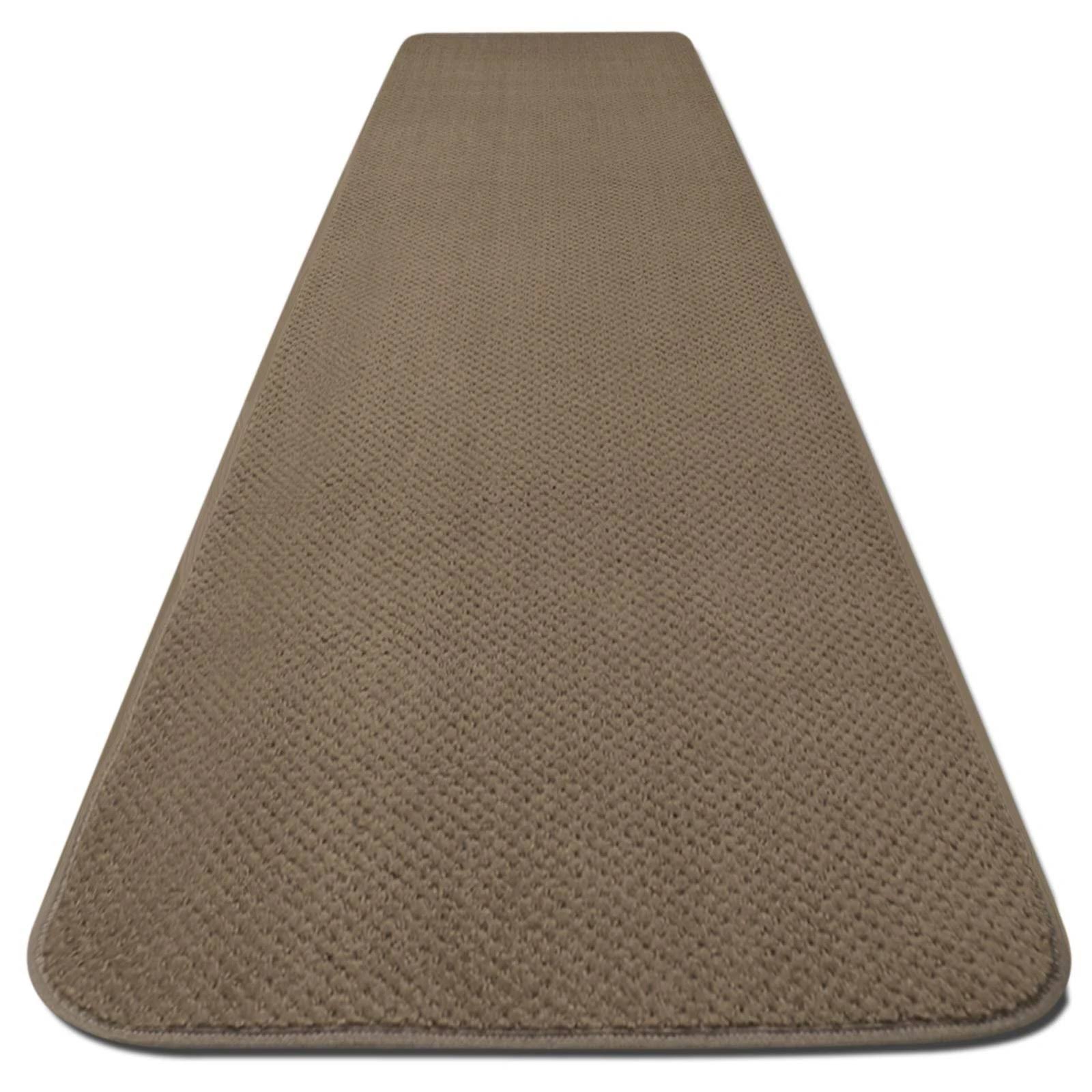 Camel Tan Skid-Resistant Carpet Runner 14 ft. x 27 in. O557