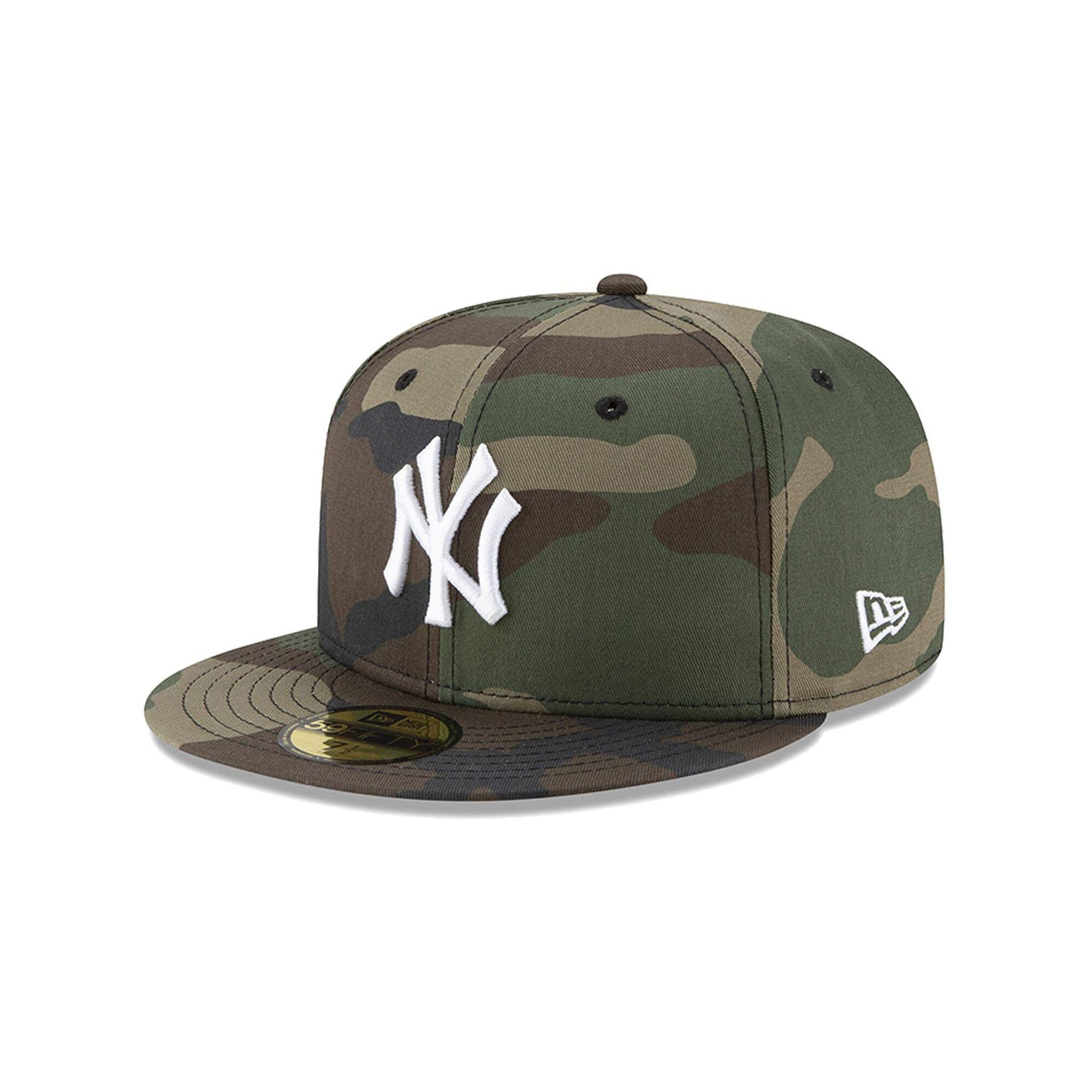 Camo Woodland Fitted Hat V706
