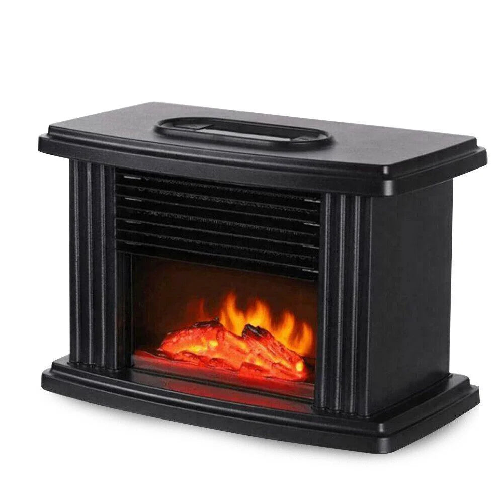 3D Electric Fireplace, 1000W Small Air Heater W164654