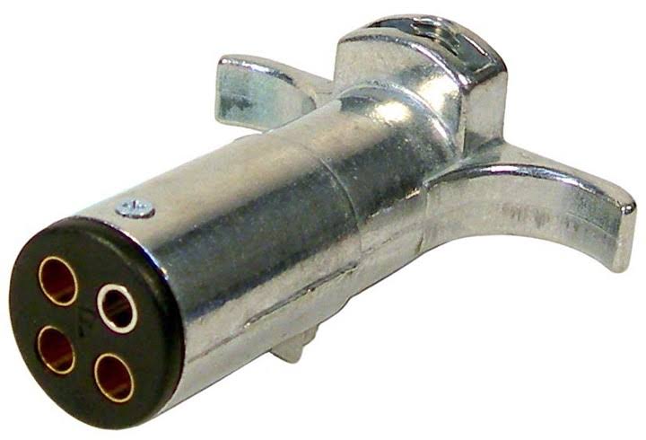 4-Pole Heavy Duty Metal Male Plug Electrical Connector, 20 per Package Z9420