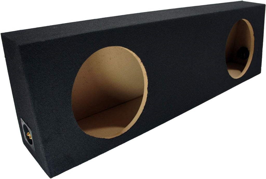 Dual 12 Black Sub Box Enclosure & Amp J949