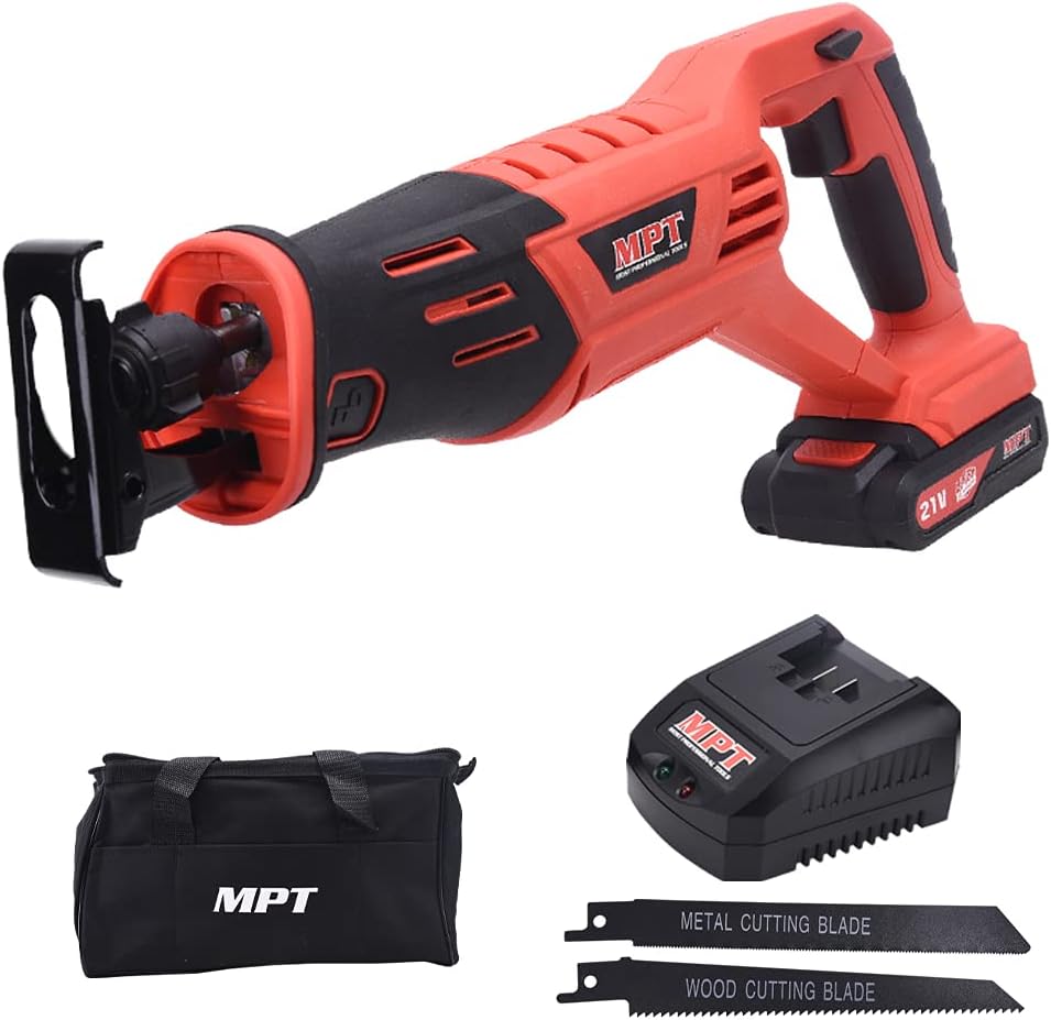21V Cordless Reciprocating Saw with Battery and Charger Q7997