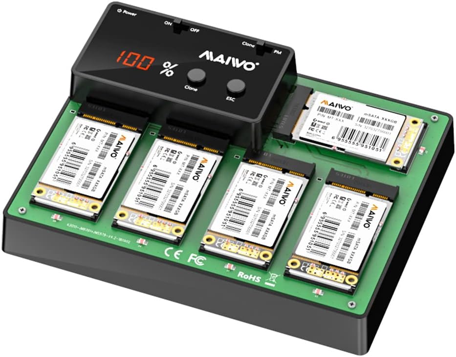 5 Bay M.2 mSATA Docking Station with USB 3.0 Offline Clone U49074