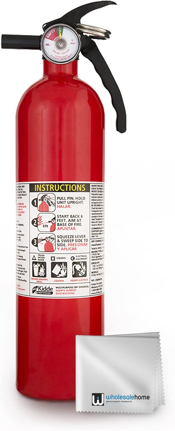 7 Pack Red Multipurpose Fire Extinguishers P23803