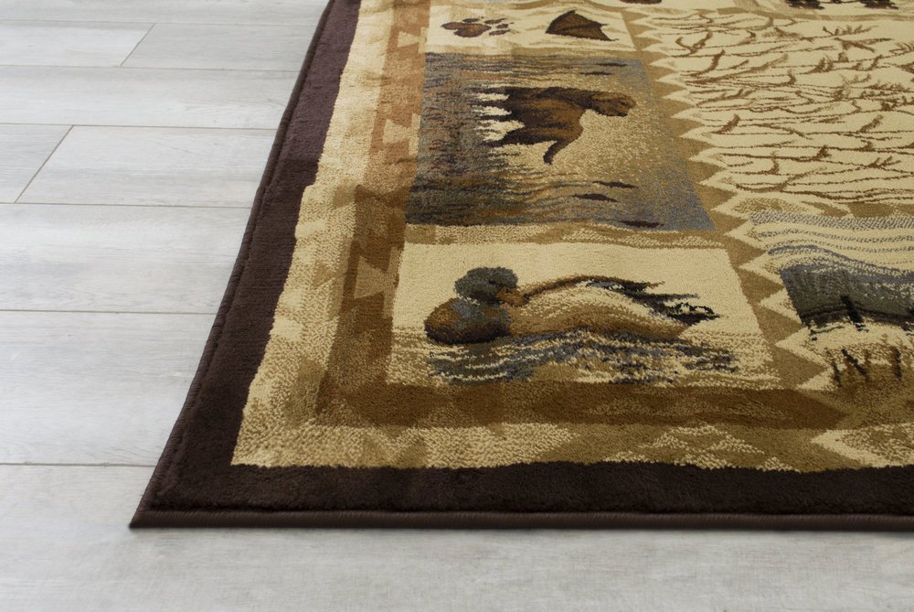 Multicolor Geometric Cabin Area Rug G91196