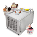 18"x18" Single Pan Roll Ice Cream Machine with 3 Buckets A766