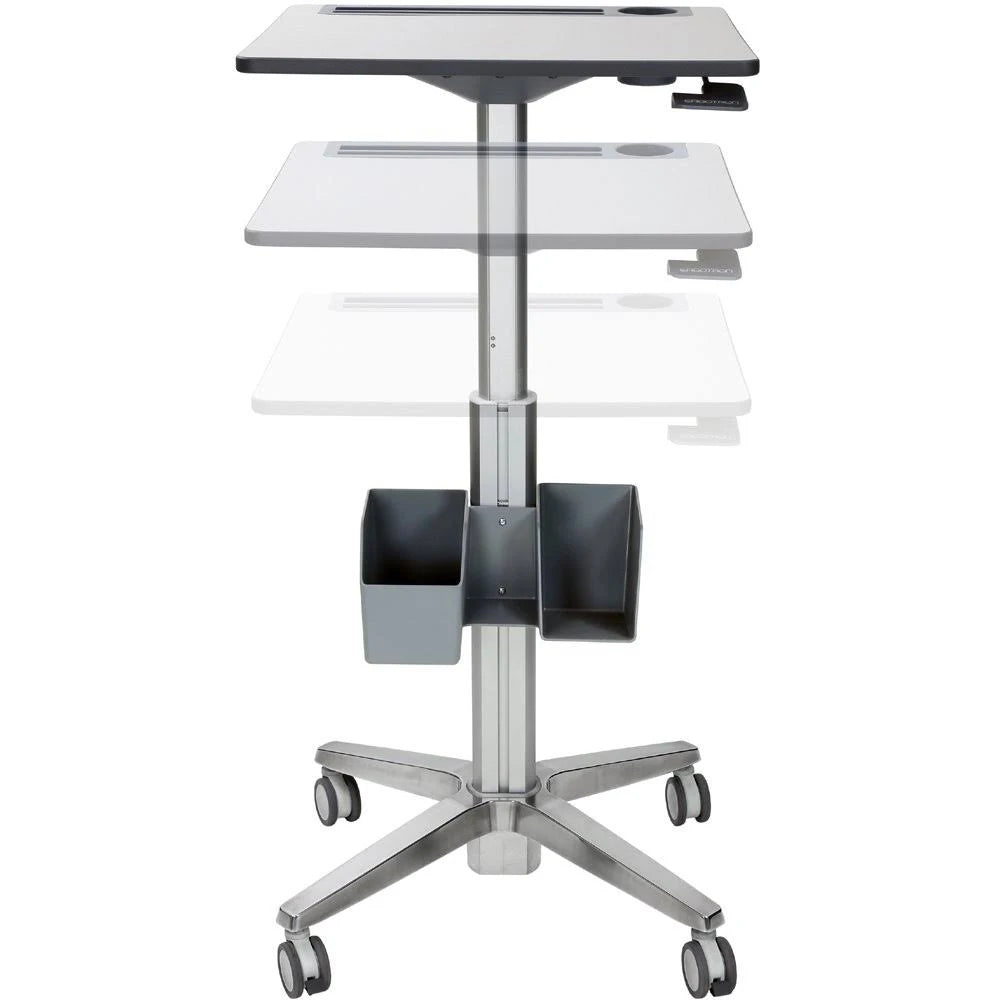 Adjustable Stand-Up Desk White/Silver Q9996
