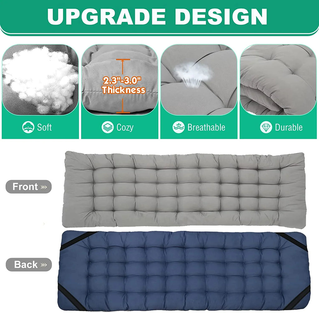 Folding Camping Cots with 2 Sided Mattress and Carry Bag Q285955